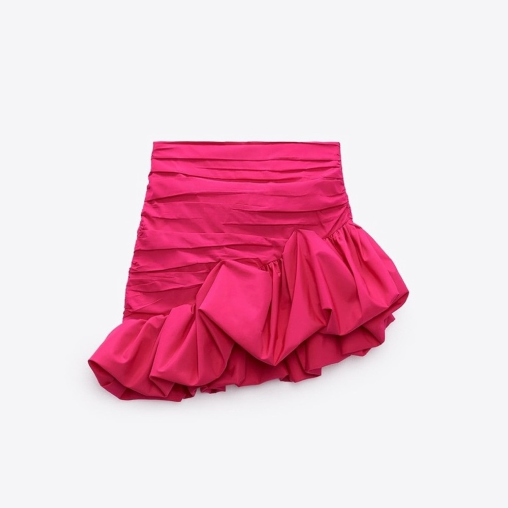 Zara Pink Ruched Skirt